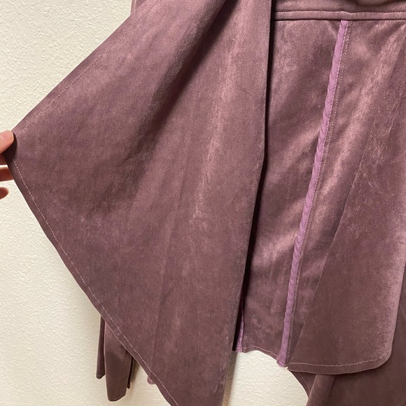 Women's Suede Faux Drape Jacket - kut from the Kloth small - Picture 5 of 8